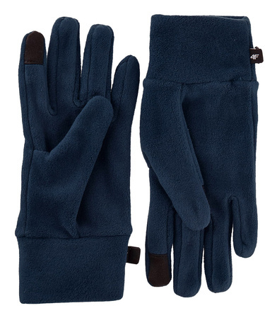 Rękawiczki polarowe 4F U069 na zimę ciepłe granat