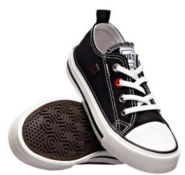 Trampki dziecięce BIG STAR HH374090 wsuwane z gumeczkami czarne