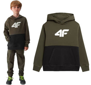 Bluza dresowa 4F M628 z kapturem ocieplana