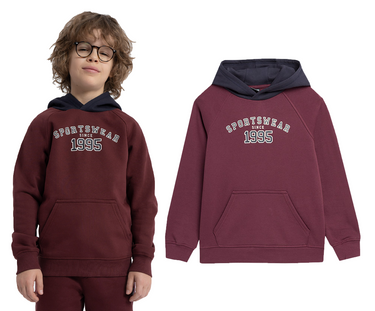 Bluza chłopięca 4F M651 60S sportowa bordo