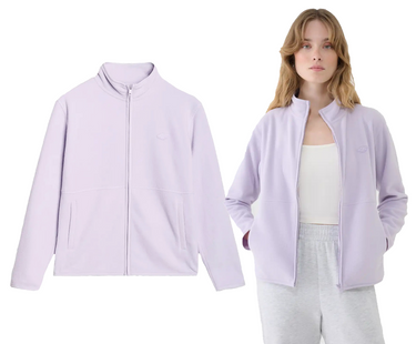 Polar damski 4F F322 51S na zamek bez kaptura jasny fiolet