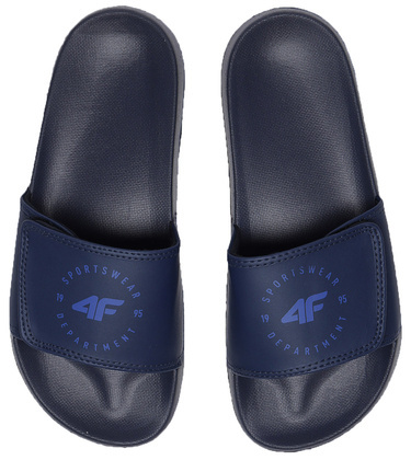 Klapki sportowe na rzepy 4F M043A wsuwane granat