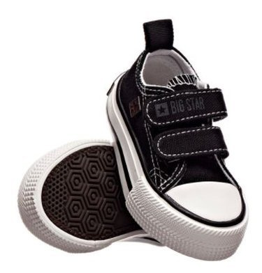 Buciki dziecięce na rzepy BIG STAR HH374200 czarne