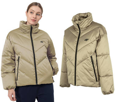 Kurtka damska 4F KUDP019 puchowa, pikowana