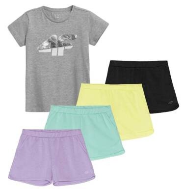 Zestaw sportowy 4F 2pak  szara koszulka i spodenki