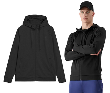 Bluza męska 4F sportowa treningowa ocieplana M512 20S czarny