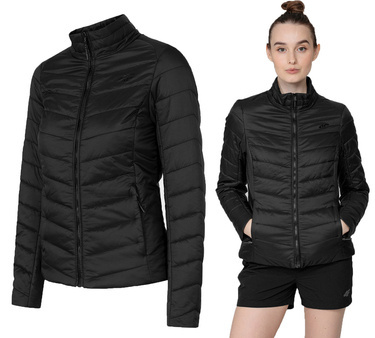 Kurtka damska pikowana 4F KUDP060 puchowa na stójce