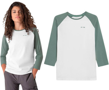 Longsleeve damski 4F TSDL010 bluzka bawełna