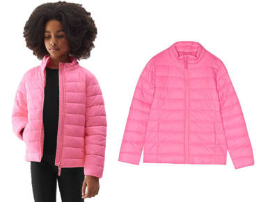 Kurtka puchowa pikowana 4F F342 przejściowa róż