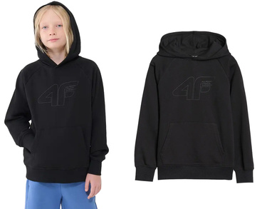 Bluza chłopięca 4F M1712 dresowa z kapturem czarna