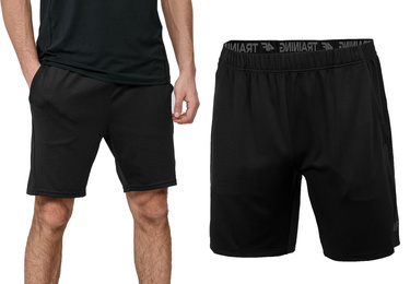 Spodenki męskie 4F SKMF016 szorty sportowe czarne