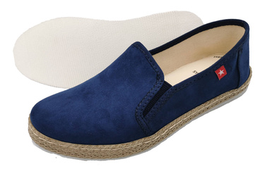 Buty espadryle BIG STAR JJ276003 zamsz GRANAT