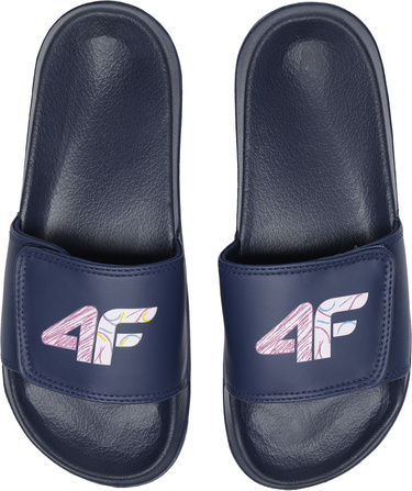 Klapki dziecięce wsuwane 4F JKLD003 na rzepy