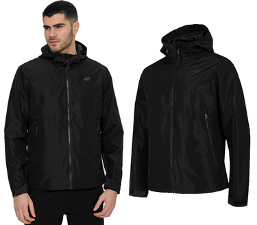 Kurtka męska przejściówka 4F KUM001 Wiatrówka czarna