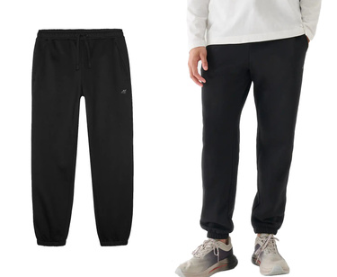 Spodnie dresowe 4F M1140 ocieplane joggery czarne