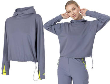 Bluza damska 4F BLD021 dresowa z kapturem nierozpinana