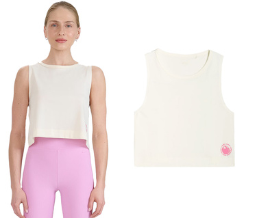 Koszulka damska bez rękawów 4F F118 bawełniana na lato