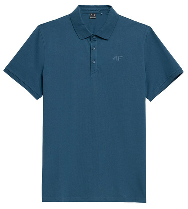 Koszulka męska POLO 4F M038 bawełniana denim