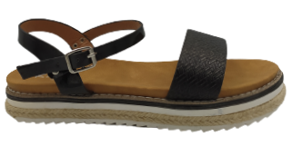 Sandałki damskie eleganckie LL6508 na lato czarne