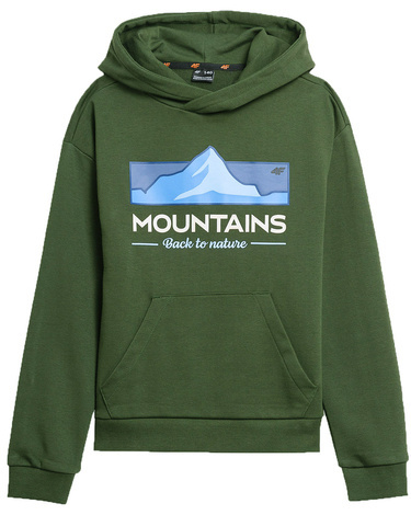 Bluza dresowa 4F M634 z kapturem zielona