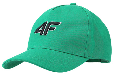 Czapka z daszkiem dziecięca 4F U388 na lato zielona