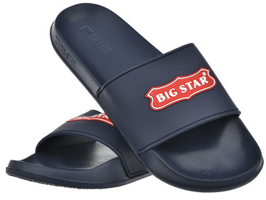 Klapki męskie BIG STAR OO174029 sportowe na lato granat