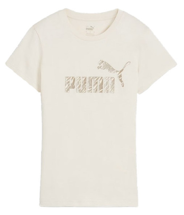 Koszulka damska PUMA 681490 87 z dużym logo beżowa