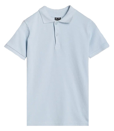 Koszulka dziecięca POLO 4F U513 T-shirt z kołnierzykiem błękitny