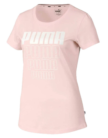 T-shirt bawełniany PUMA damski dziewczęcy 581307 róż