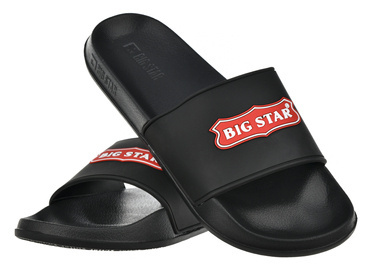 Klapki męskie BIG STAR OO174028 sportowe na lato czarne