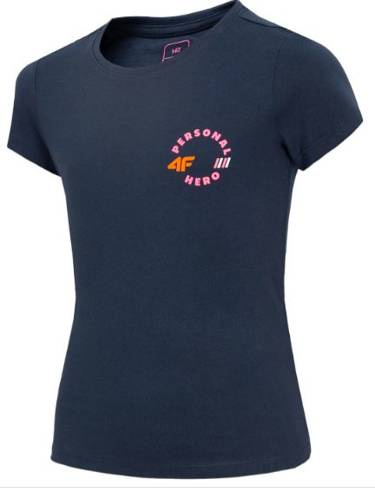 T-shirt dziewczęcy 4F bawełniany JTSD008B