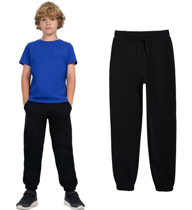 Spodnie chłopięce dresowe 4F M1510 z bawełny luźne