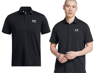Koszulka Polo UNDER ARMOUR z kołnierzykiem 1386608 001 czarna