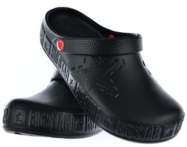 Klapki męskie sportowe BIG STAR II175001 ogrodowe czarne