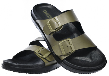 Klapki męskie BIG STAR NN174592 z eko skóry na lato