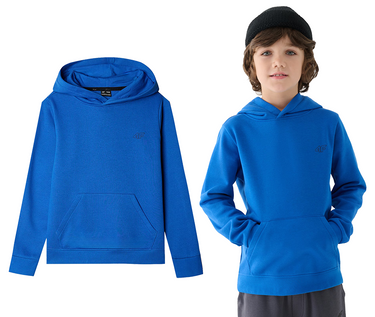 Bluza chłopięca dresowa 4F M1292 36S z kapturem nierozpinana