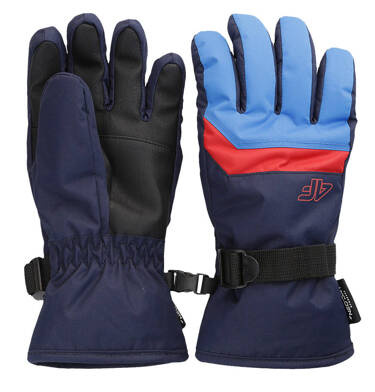 Rękawice zimowe narciarskie 4F chłopięce M129 33S niebieskie