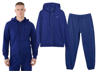 Dres męski 4F bluza i spodnie granatowy