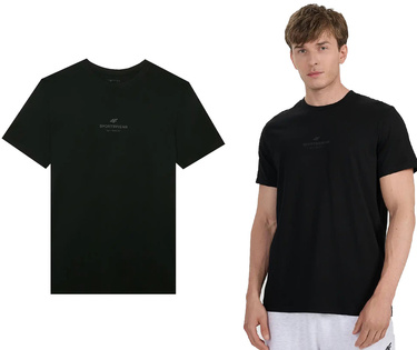 Męska koszulka bawełniana 4F M2961 T-shirt czarny