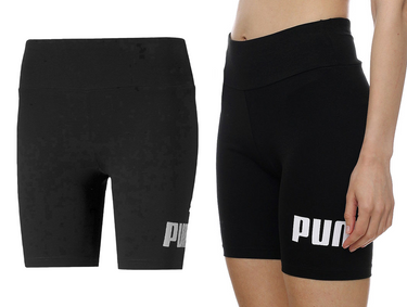 Spodenki damskie PUMA 848347 01 kolarki z bawełny