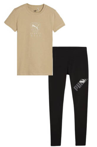 Zestaw damski PUMA koszulka i legginsy z bawełny