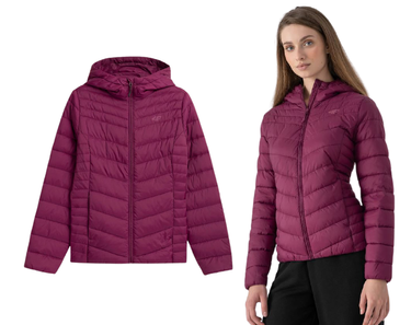 Kurtka puchowa 4F KUDP003 lekka z kapturem