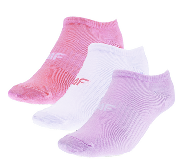 Skarpety stopki 4F dziewczęce F248 90S 3 PARY różowe