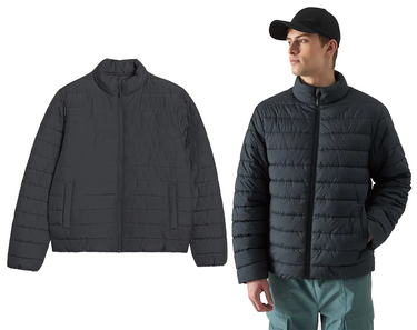 Kurtka męska puchowa 4F M538 20S pikowana czarna