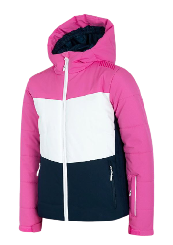 Kurtka narciarska dziewczęca 4F membrana 8 000 zimowa