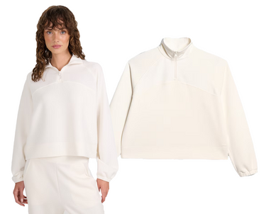 Bluza damska 4F nierozpinana miękka z modalem F1836 biały