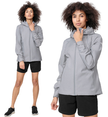 Kurtka PRZEJŚCIÓWKA 4F KUD001 wiatrówka szara