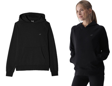 Bluza dresowa damska 4F F1468 z kapturem z bawełny