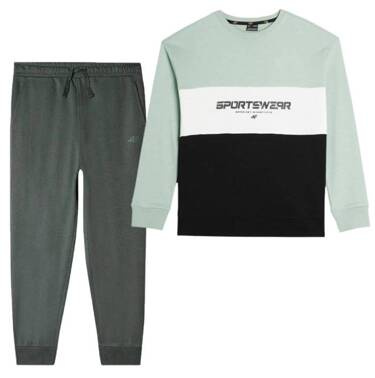 Dres chłopięcy 4F bluza bez kaptura spodnie dresowe