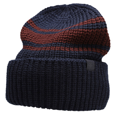 Czapka męska 4F CAM008 90S zimowa granat ciepła